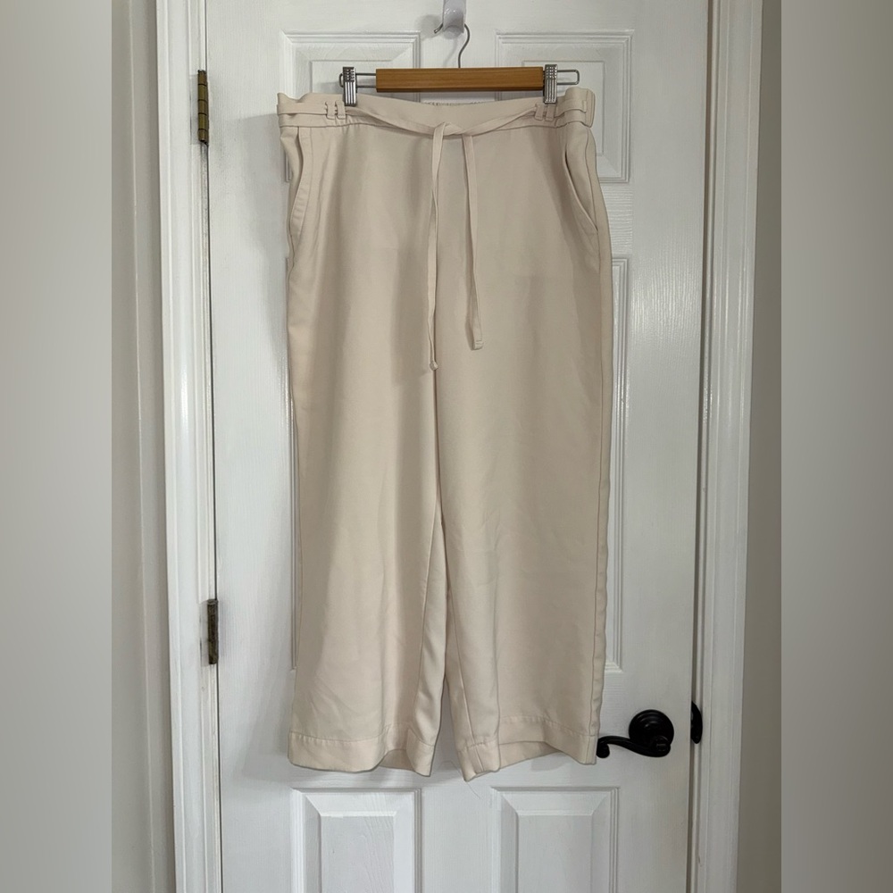 Talbots Cream Wide Leg Women's Pants